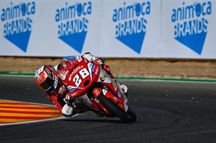 Izan Guevara sukses raih pole position usai lakoni sesi Kualifikasi Moto3 Aragon 2022, Sabtu (17/09).