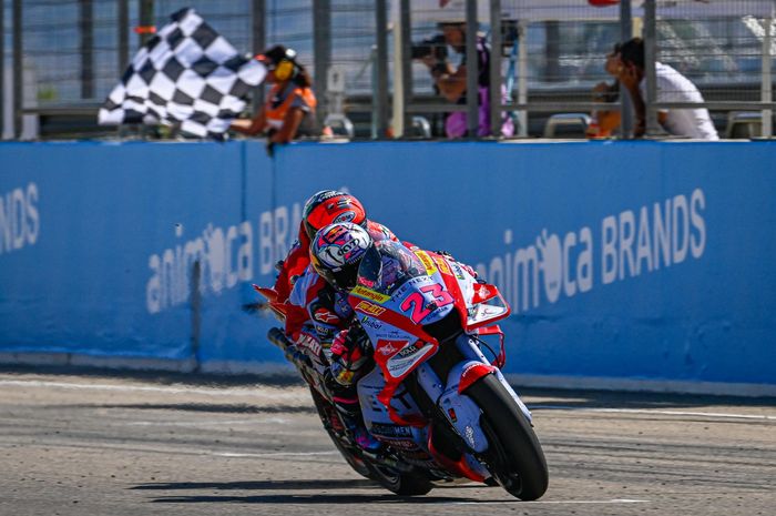 Francesco Bagnaia finish kedua usai dikalahkan Enea Bastianini di MotoGP Aragon 2022 (18/9)
