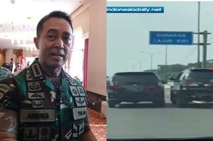 Panglima TNI, Jenderal Andika Perkasa merespon oknum TNI sopir Toyota Fortuner todong pistol ke Avanza di tol Jagorawi