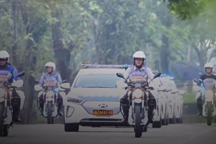 Motor listrik yang akan dipakai anggota Polisi dalam pengamanan dan pengawalan KTT G20 di Bali
