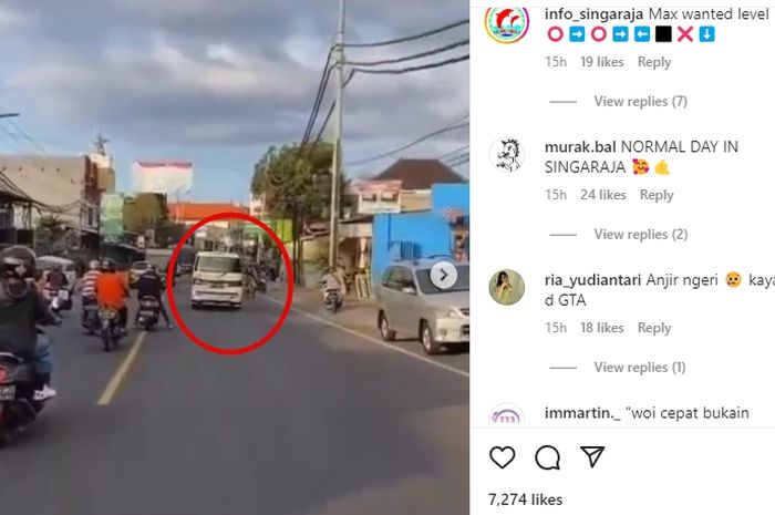 Viral video Daihatsu Luxio dikejar-kejar warga di Buleleng, Bali, pada Jumat (23/09/2022).