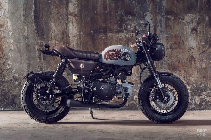 Honda Monkey 125 cafe racer dari Bunker Custom Cycles