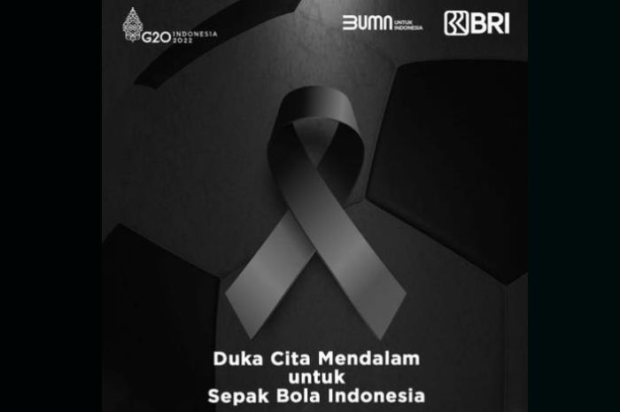 Bank Rakyat Indonesia(Bank BRI) mengucapkan duka sedalam-dalamnya terkait tragedi kanjuruhan