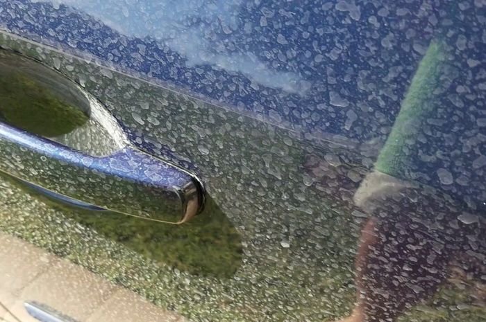 Water spot pada mobil bisa membuat cat jadi kusam bila dibiarkan dalam waktu lama.