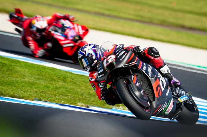 Maverick Vinales tercepat saat lakoni FP4 MotoGP Australia 2022, Sabtu (15/10/2022).
