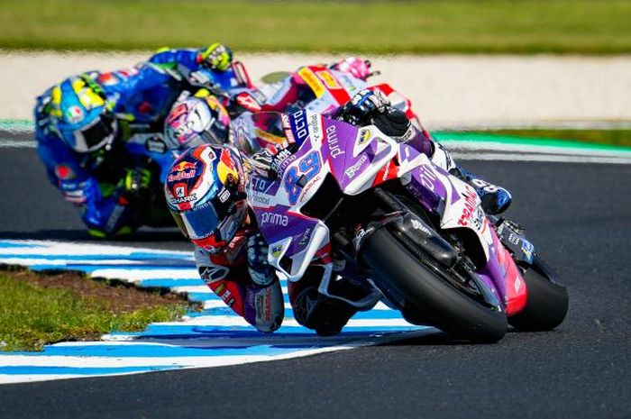 Jorge Martin sikar pole position usai lakoni Kualifikasi MotoGP Australia 2022, Sabtu (15/10).
