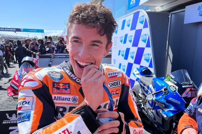 Marc Marquez senang bisa podium di MotoGP Australia 2022 dengan ban soft compound