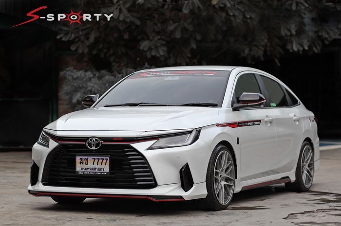 Modifikasi Toyota Vios baru tampil sporty minimalis usai dirombak S-Sporty, Thailand