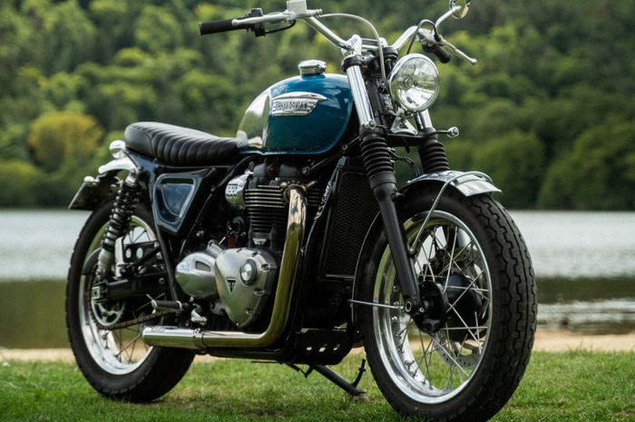 Triumph Street Twin kustom bergaya lawas