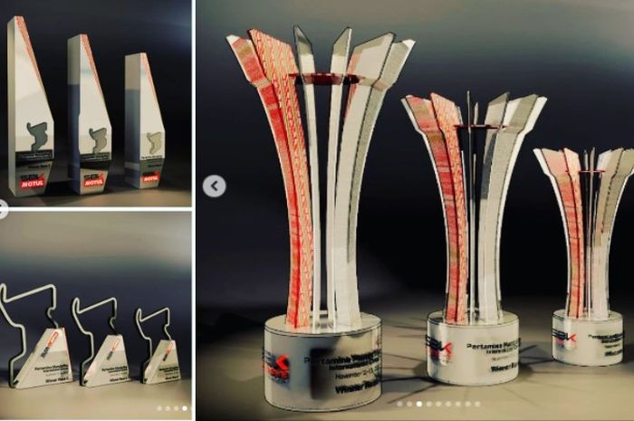 Bocoran desain piala WorldSBK Indonesia 2022 dari akun Instagram @djokoimans.
