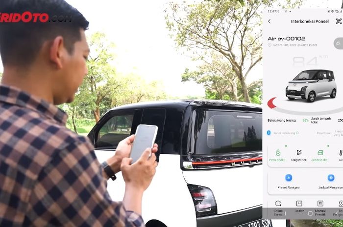 Wuling Air ev bisa dikendalikan melalui smartphone