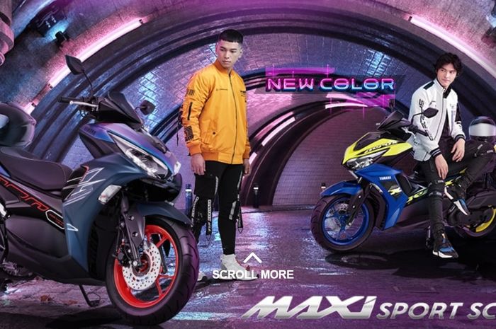All New Yamaha Aerox 155 Connected Indonesia dapat pilihan warna baru