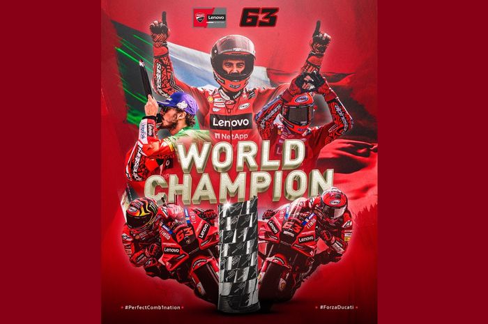 Pecco Bagnaia juara dunia MotoGP 2022, Ducati raih triple crown