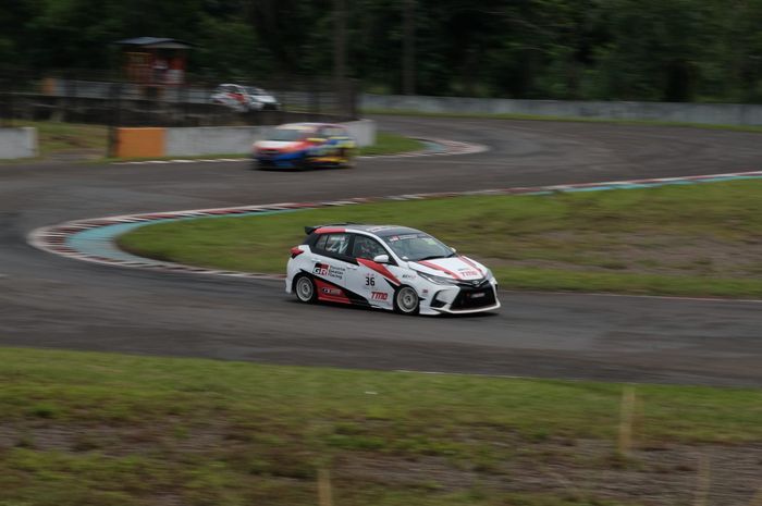 Toyota Yaris yang membawa Demas Agil meraih gelar juara nasional ke-11 kali. 