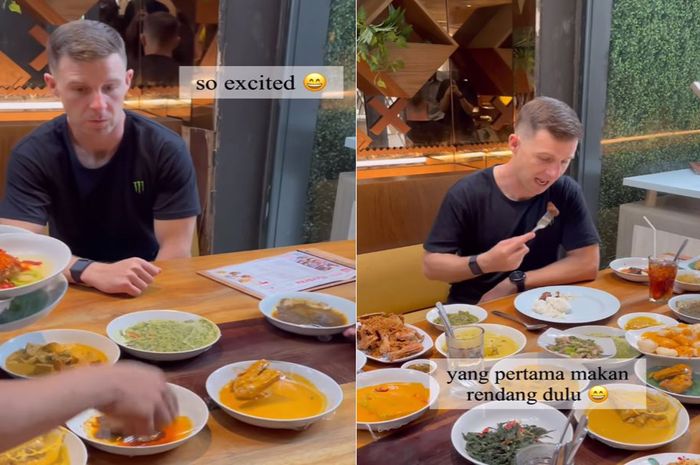 Jonathan Rea makan nasi padang di Jakarta jelang WSBK Mandalika 2022.