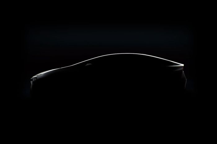 Teaser mobil baru Toyota Prius generasi kelima.