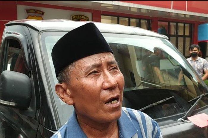 Kekek Buamin (68), senang Daihatsu Gran max miliknya yang hilang ditemukan kembali petugas polisi. 