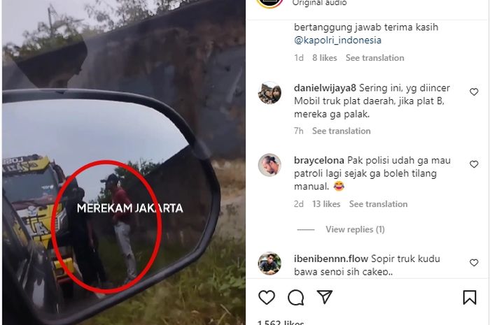 Viral insiden pemalakan sopir truk, yang terjadi di Penjaringan, Jakarta Utara, pada Kamis (17/11/2022).