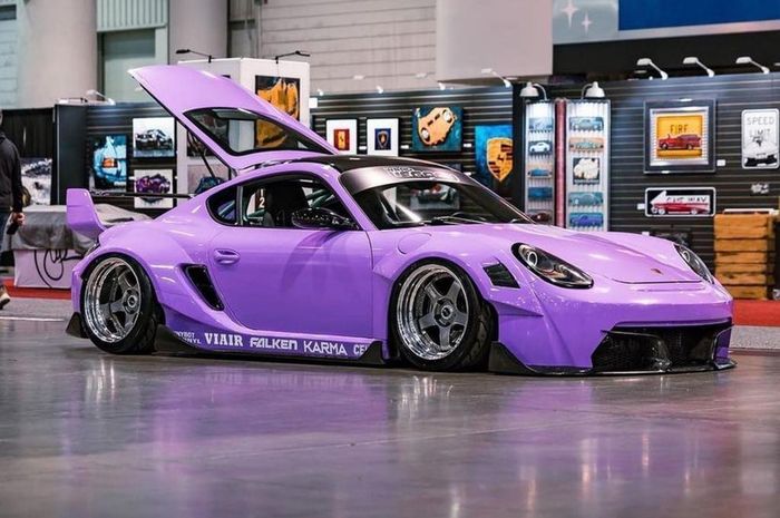 Porsche Cayman pakai body kit Karma bikinan Indonesia