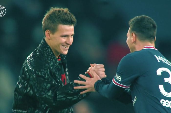 Momen Lionel Messi saat bertemu Fabio Quartararo, pada Desember 2021.