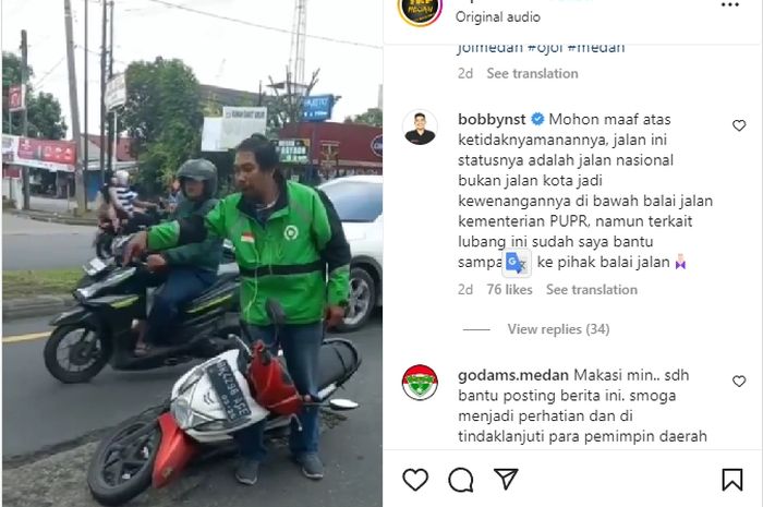Viral video driver ojol marah-marah, dan langsung dapat tanggapan dari Wali Kota Medan, Bobby Nasution.