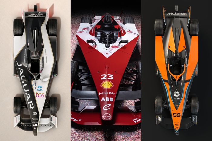 Akhirnya livery  untuk musim Formula E 2023 sudah mulai meluncur, ada dari Nissan, Jaguar, dan McLaren, unik-unik nih sob!