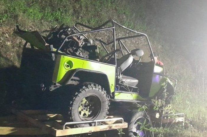 Suzuki Katana terjun ke jurang di Gunungkidul pada Sabtu (03/12).