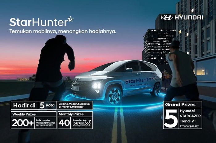 PT Hyundai Motors Indonesia (HMID) gelar kompetisi StarHunter yang berlangsung dari 22 November 2022 hingga 23 Januari 2023.