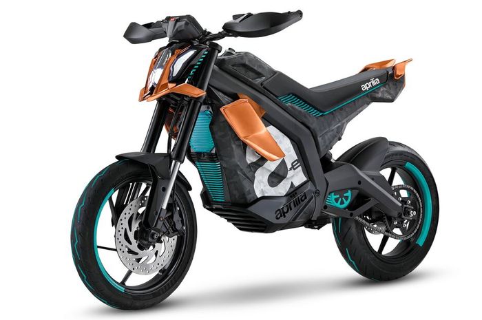 Aprilia Electrica, konsep motor listrik bergaya supermoto