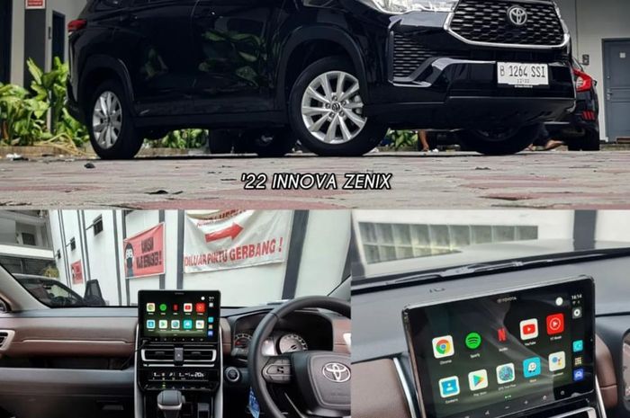 Innova Zenix tipe V upgrade fitur di headunit