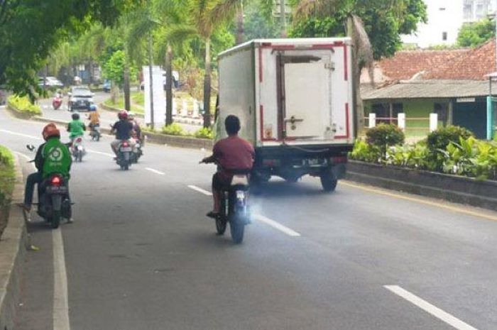 Titik di Kota Bogor yang kerap menjadi tempat tilang manual sebelum dihapuskan dan masih kendaraan yang melanggar, Jumat (9/12/2022) 