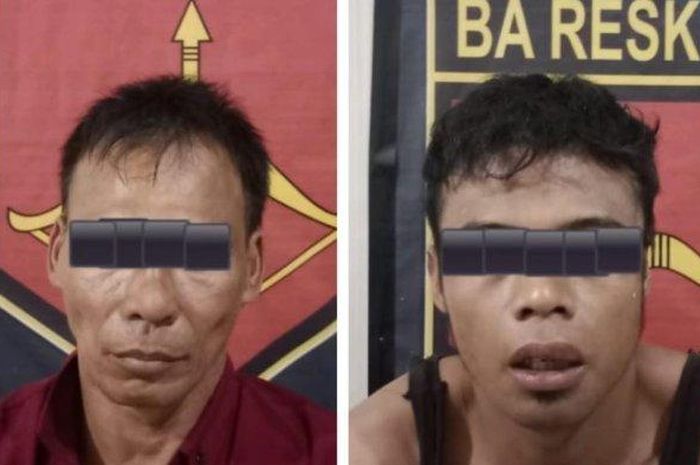 A dan R, maling spesialis motor dan pikap asal Parseh Utara, Socah, Bangkalan, Madura yang berhasil diringkus Polrestabes Surabaya setelah satroni 8 TKP