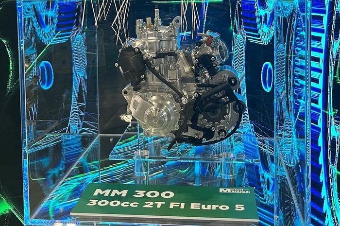 Mesin 2-tak Motori Minarelli ini lolos Euro 5 dan memiliki sistem injeksi
