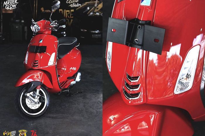 Perawatan bodi vespa matic bisa dengan cara coating