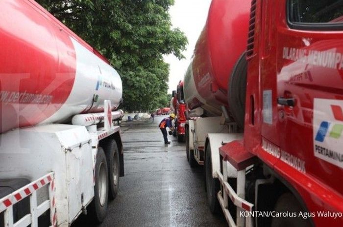 Ilustrasi truk tangki Pertamina