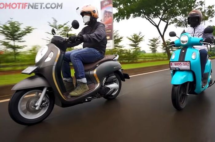 Adu irit Honda Sccopy Vs Yamaha Fazzio.