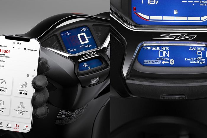 Honda SH160i bisa terhubung smartphone dan punya fitur HSTC