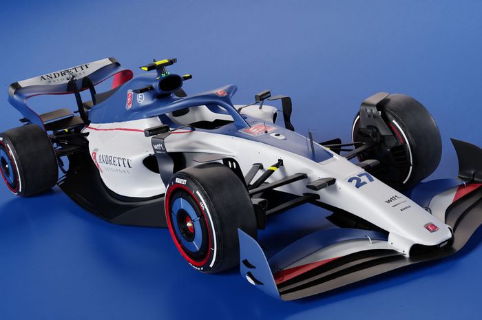 Ilustrasi mobil F1 tim Andretti Autosport