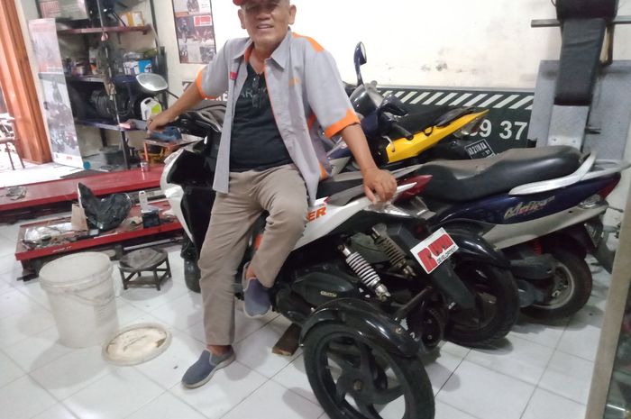 Rubiyanto Hadi Pramono, selaku pemilik Rwin Development yang terkenal dalam modifikasi motor roda tiga.