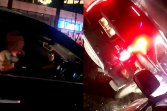 Viral insiden pengemudi Mitsubishi Pajero Sport arogan, dan todong pengguna jalan lain.
