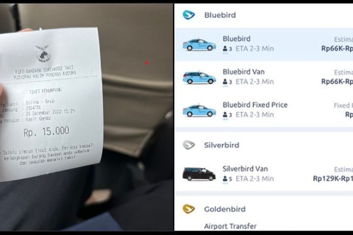 Netizen yang dibuat jengkel karena pilihan taksi Bandara Halim Perdanakusuma mematok tarif yang lebih mahal dari taksi Bluebird.
