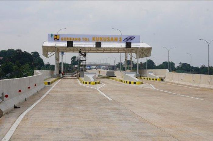 Gerbang tol Kukusan 3 bisa dilewati selama libur Natal dan Tahun Baru 2023