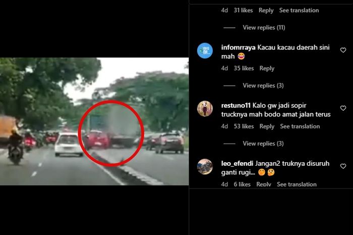 Pengemudi Honda Brio bebal, nekat langgar rambu larangan yang berlaku di Jalan Soekarno Hatta, Bandung.