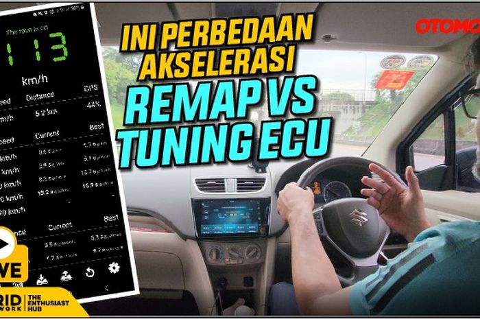 Pengujian akselerasi Ertiga Dreza GS AT setelah remap ECU