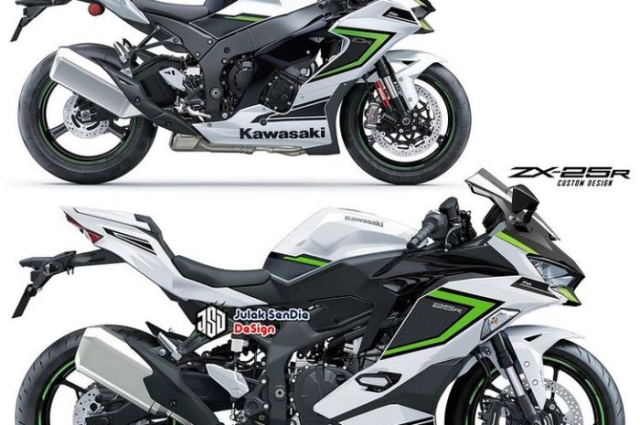 Digimods Kawasaki Ninja ZX-25R yang terinspirasi oleh ZX-10R karya Julak Sendie Design 