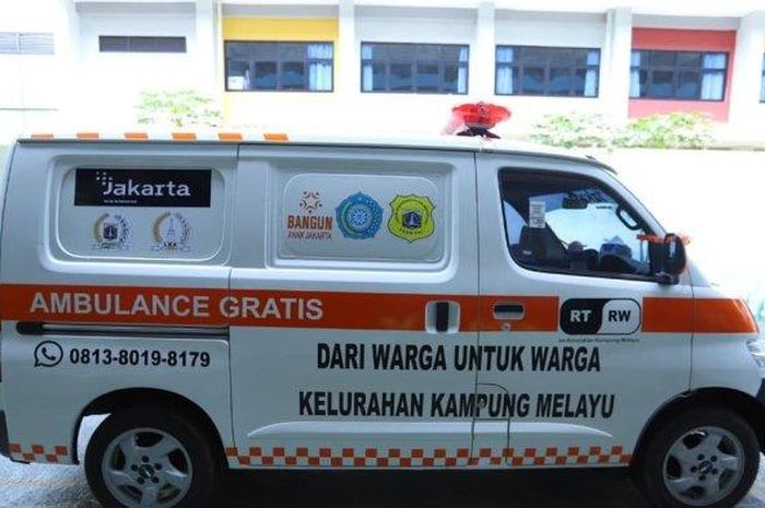 Ilustrasi ambulans gratis di Jakarta