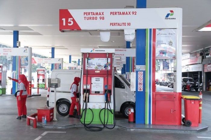 Foto ilustrasi SPBU Pertamina. Cek harga BBM Pertalite dan Pertamax terbaru di Sulawesi 17 Januari 2023.