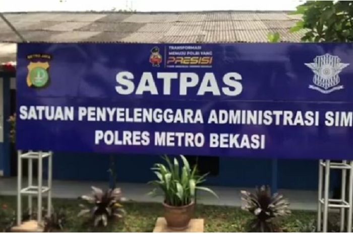 Satpas SIM polres Metro Bekasi, libur sementara, saat tahun baru IMlek 2023 (Foto ilustrasi)