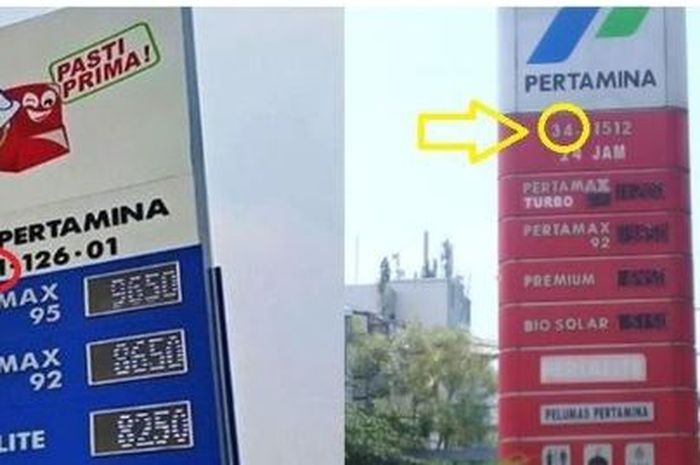 Perbedaan kode SPBU Pertamina 31 dan 34