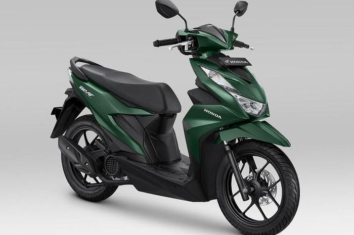 tampilan warna baru Deluxe Green di New Honda BeAT 2023.